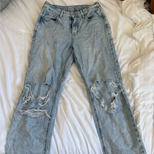 American Eagle Outfitters Faded Blue Denim Jeans